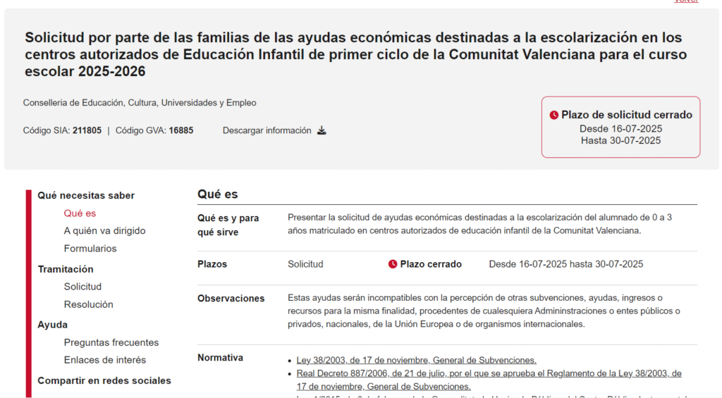 La Conselleria d'Educació de la Generalitat Valenciana convoca cada año unas ayudas económicas para la escolarización de niñas y niños de 0 a 3 años en los centros de educación infantil autorizados del primer ciclo. A continuación explicamos en qué consisten estas ayudas, quiénes pueden solicitarlas, en qué plazos, y por qué Mi Pequeño Mundo es un centro donde se pueden aprovechar.